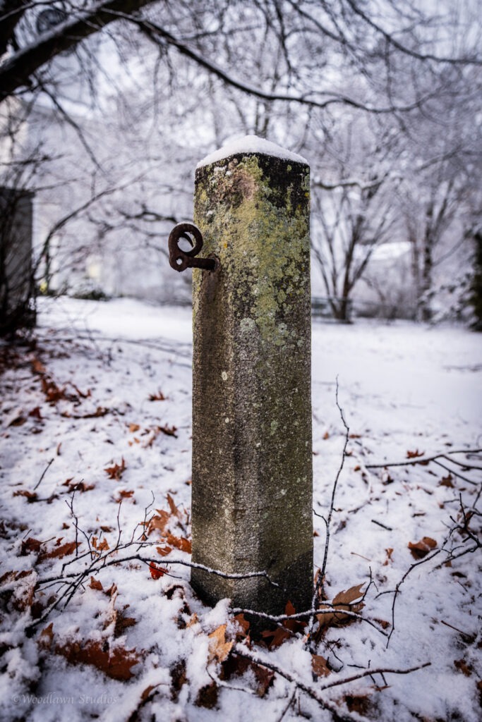 The old horse tie up.