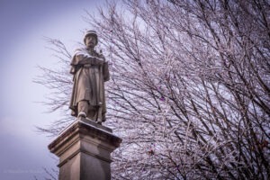 The billerica Civil War Statue Monument.