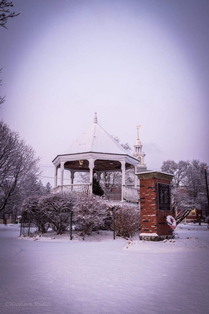 The Billerica center gazebo.
