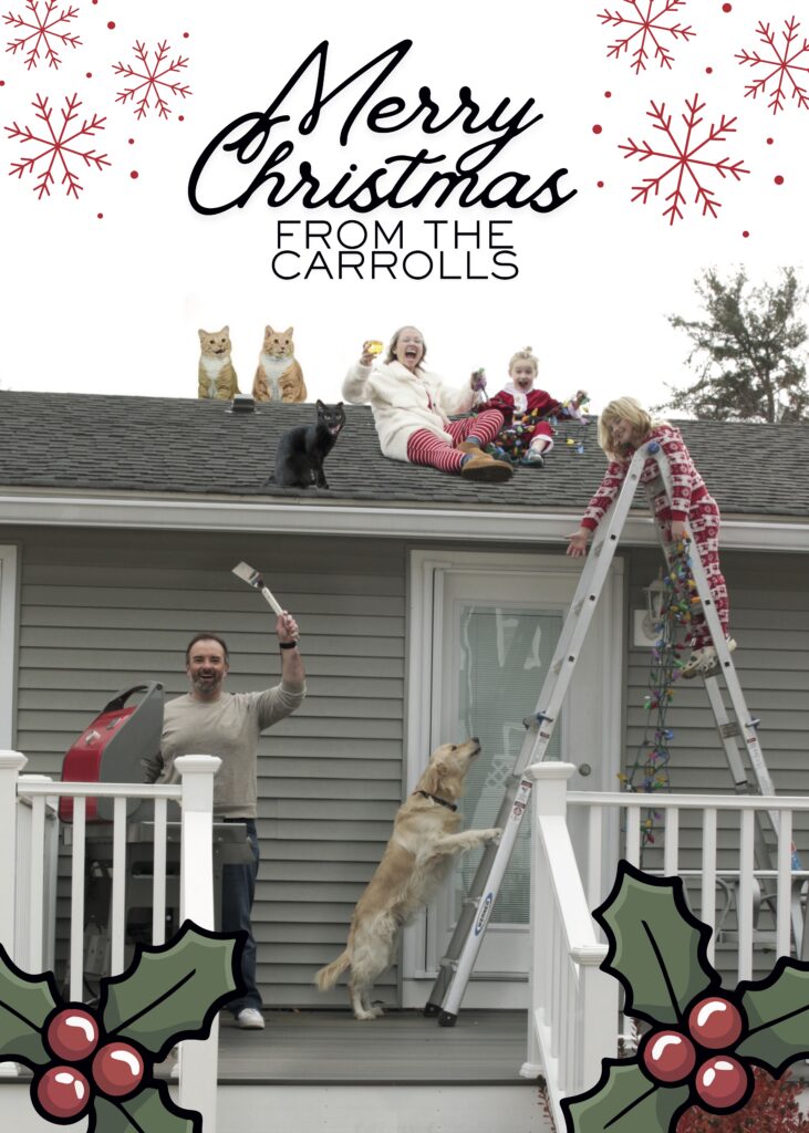 The Carroll Family Christmas Card for 2025.